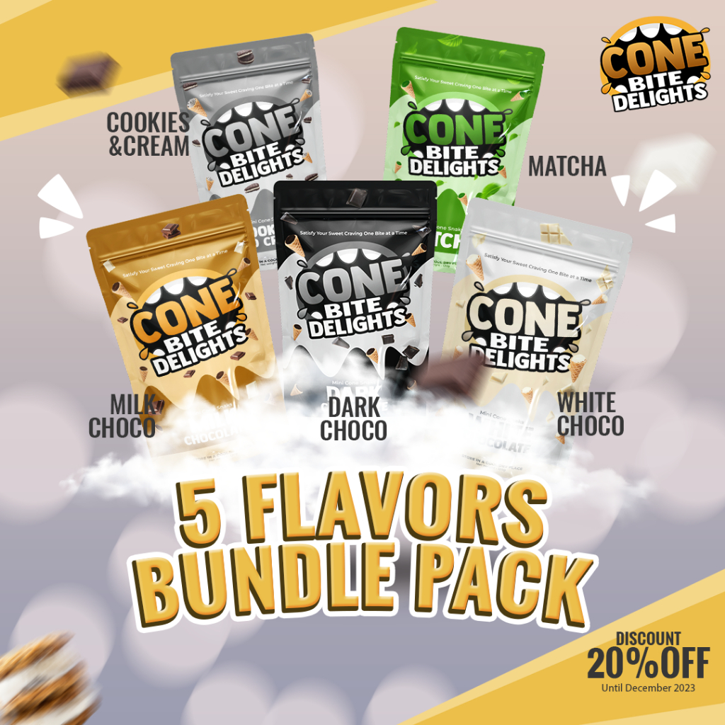 Cone Bite Delights 5 Flavors Promo Bundle