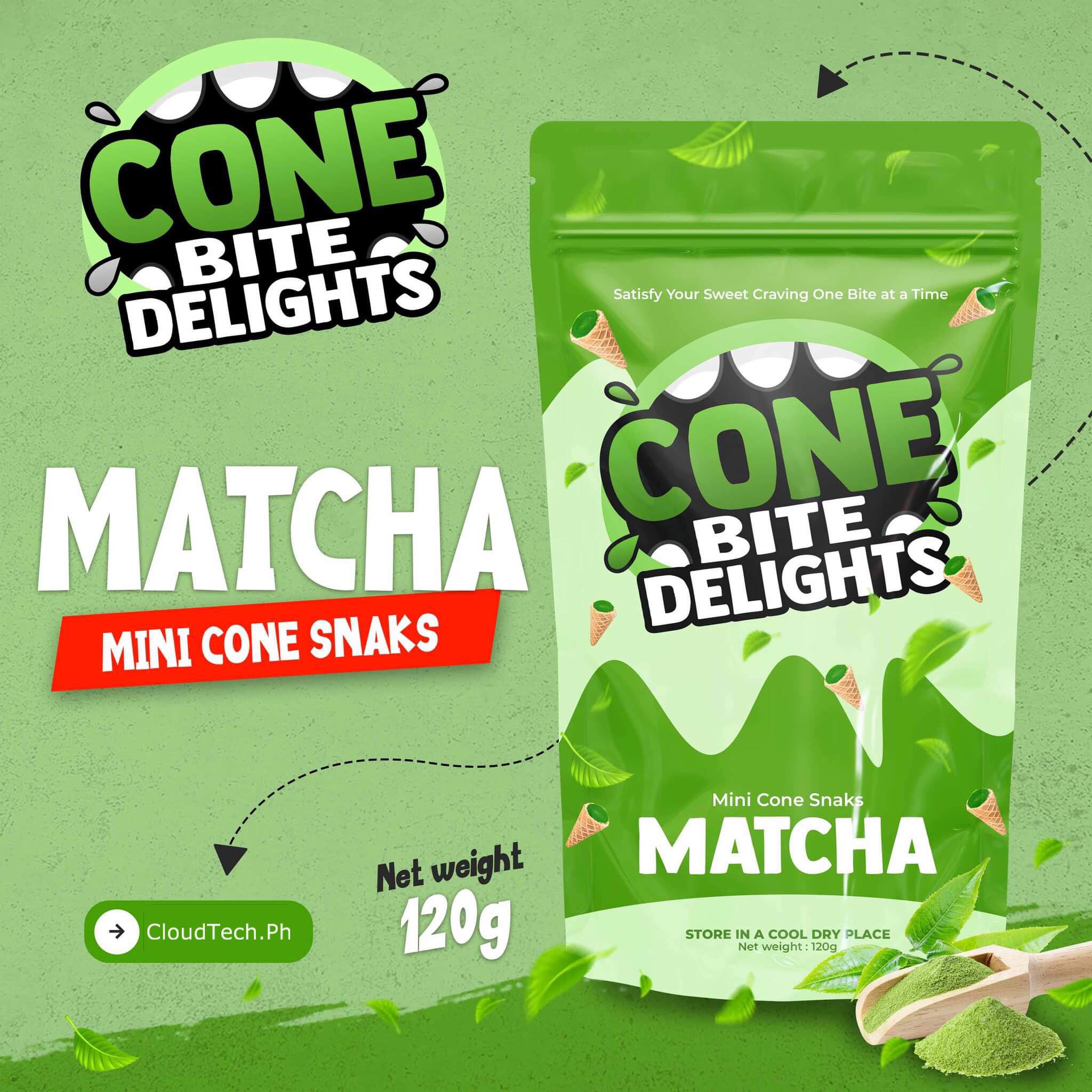 Cone Bite Delights Matcha